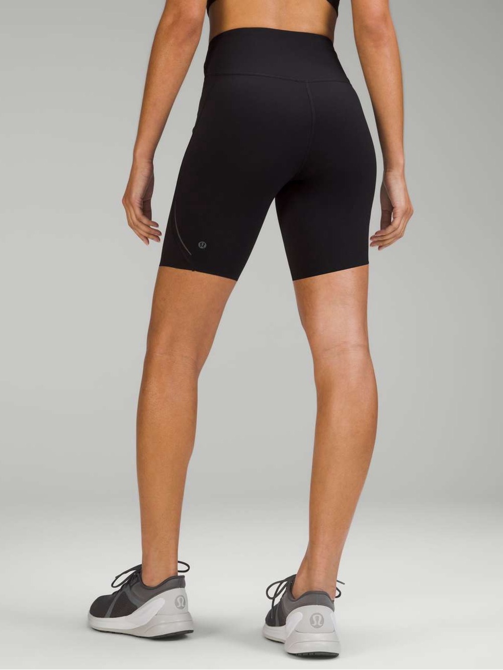 Lululemon Base Pace High-Rise Reflective Biker Shorts 8” Black
